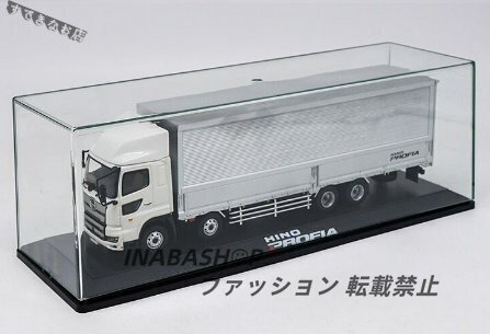 日野自動車Profia ミニチュアモデルダイキャスト1PCE 1/43スケール トラック フィギュア おもちゃ コレクション用 ギフト用 ホワイト
