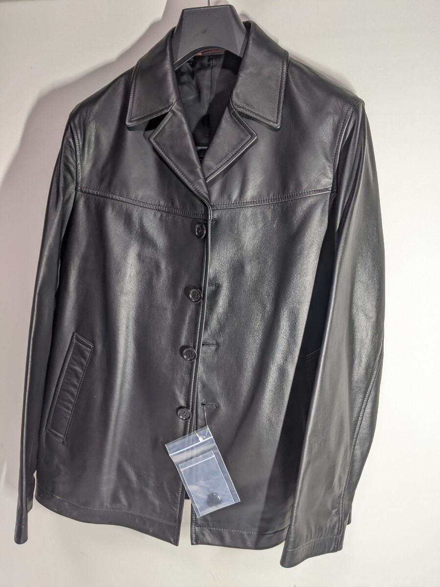 未使用 長期自宅保管 Paul Smith ポール・スミス レザージャケット・ブルゾン size:S 牛革 無地 443325 レザー レザージャケット 牛皮 