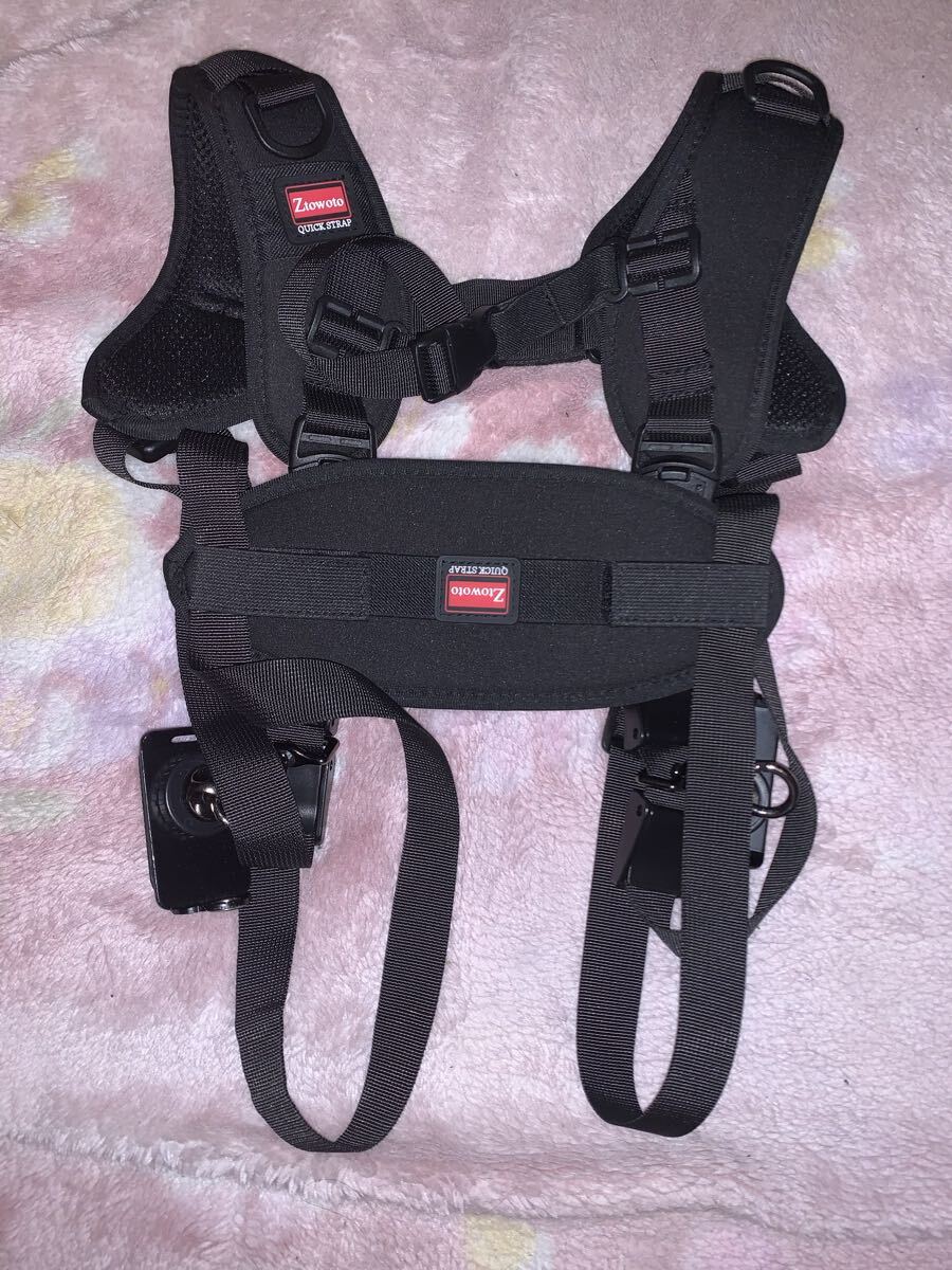 【美品】ztowoto ダブルショルダー カメラストラップ