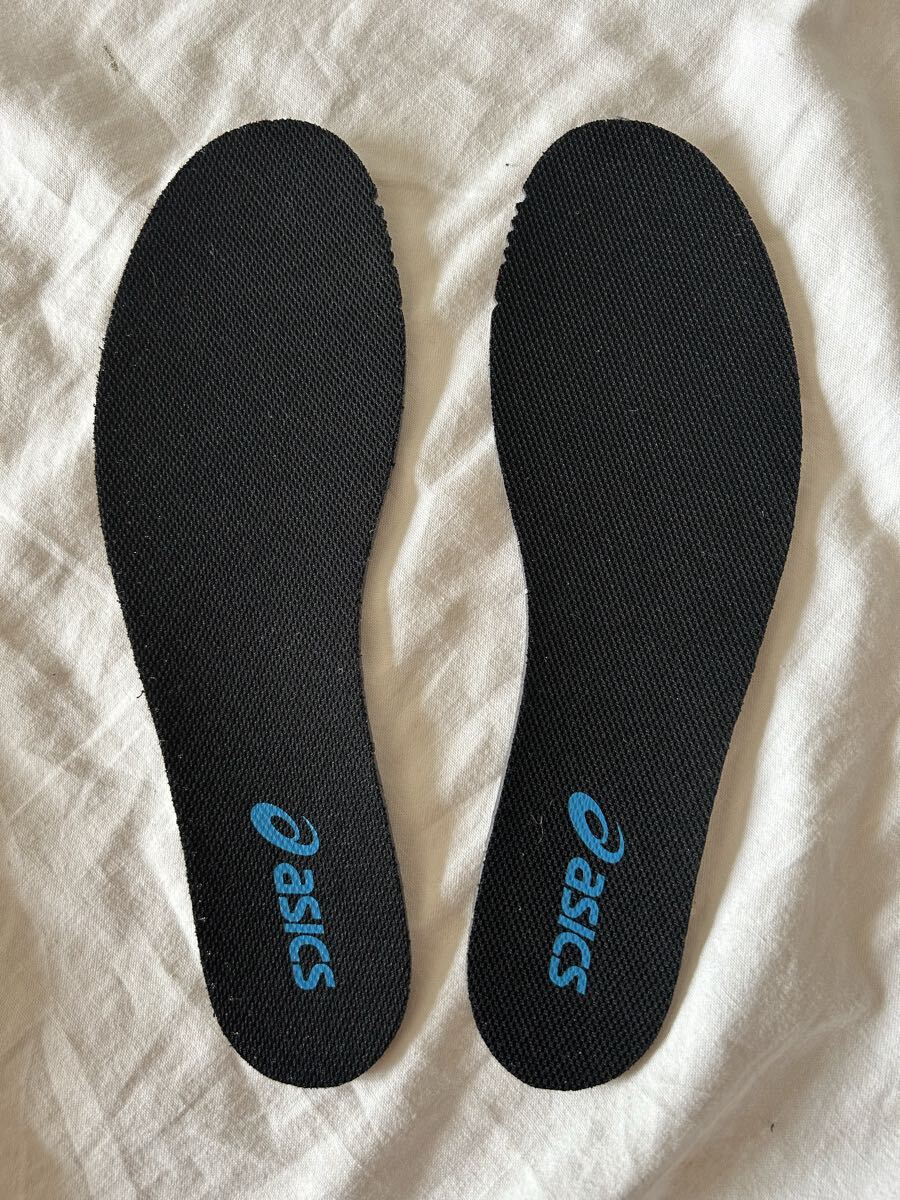 asics インソール 黒 通気性 ～28cm