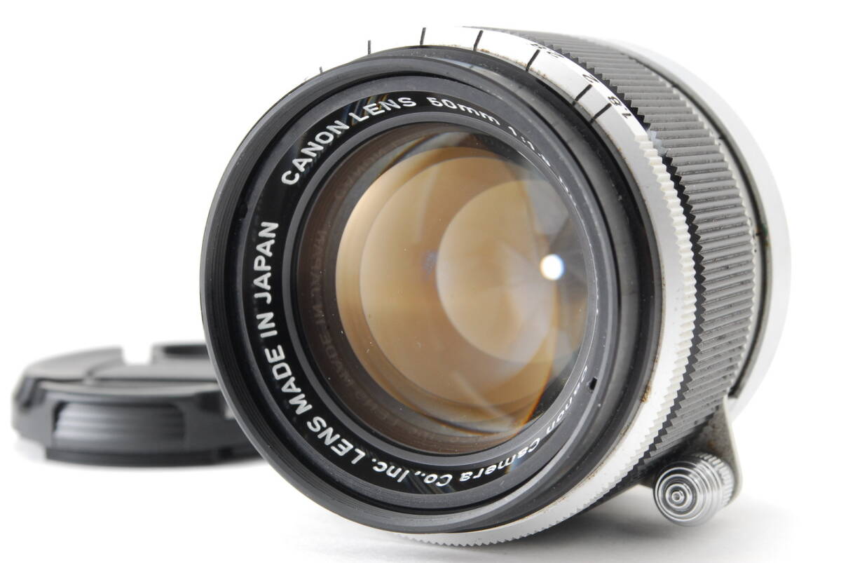 【美品】Canon 50mm f/1.8 Lens LTM L39 Leica Screw Mount キャノン ライカ スクリュー マウント レンズ #B-497