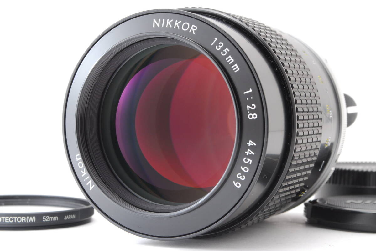 【美品】Nikon New Nikkor 135mm f/2.8 non Ai MF Telephoto Lens ニコン レンズ #B-502