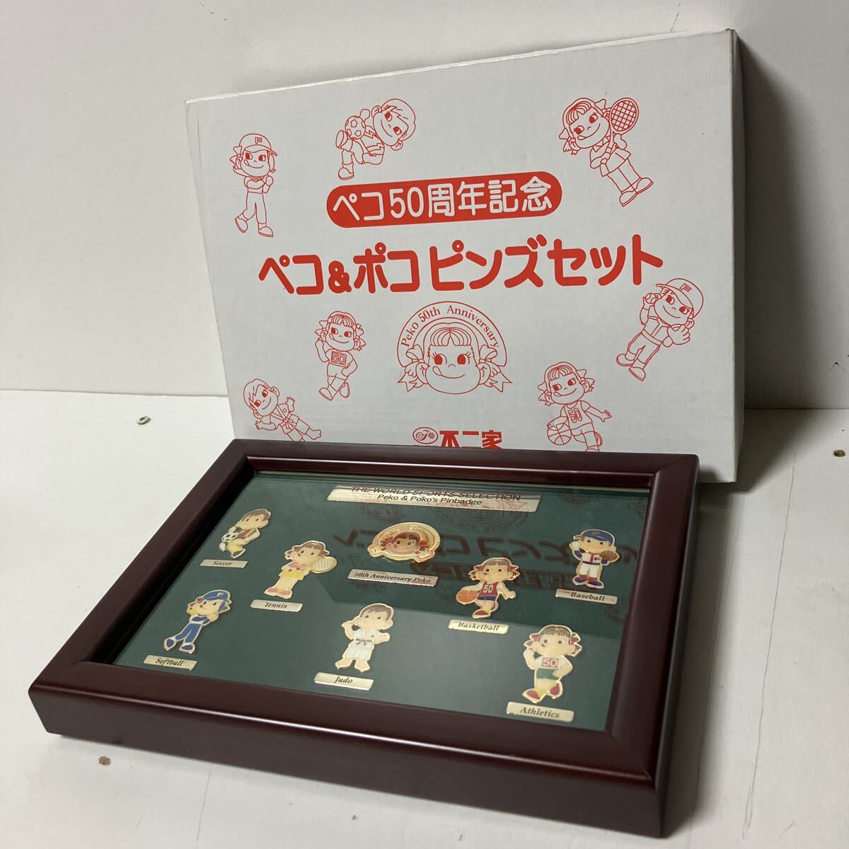ペコ＆ポコピンズセット　 不二家 ペコ50周年記念 送料無料 