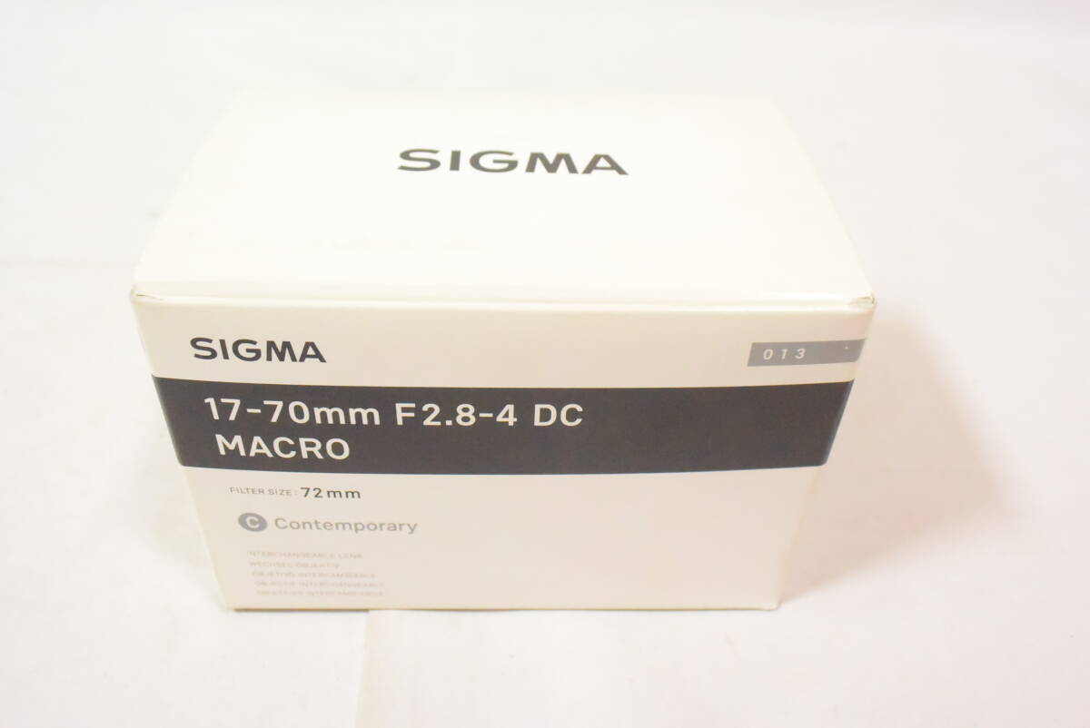 【新品】 SIGMA シグマ カメラレンズ 17-70mm F2.8-4 DC MACRO OS HSM キヤノンEFマウント APS-C用