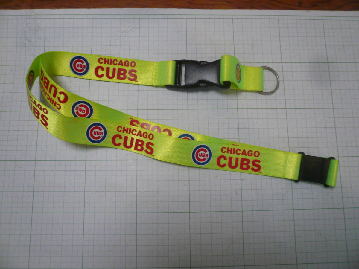即決有　MLB ネックストラップ 　CHICAGO CUBS YERROW strap　CHC　シカゴ・カブス黄色 ネックストラップ　送料340円～
