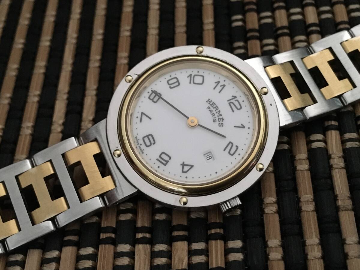 [◆5nv]HERMES/エルメス クリッパー ボーイズ クオーツ