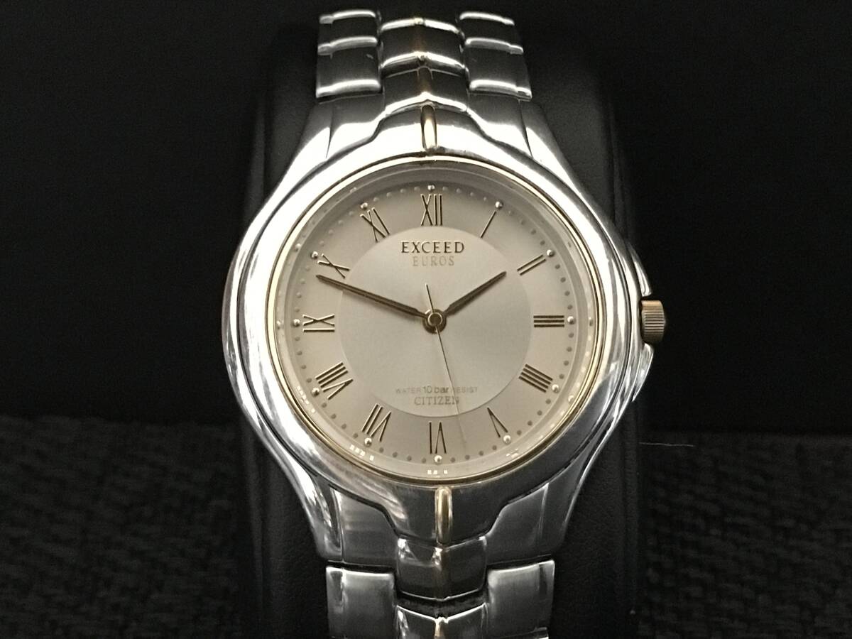 [◆5nv]CITIZEN EXCEED/エクシード EUROS メンズ シルバー クオーツ