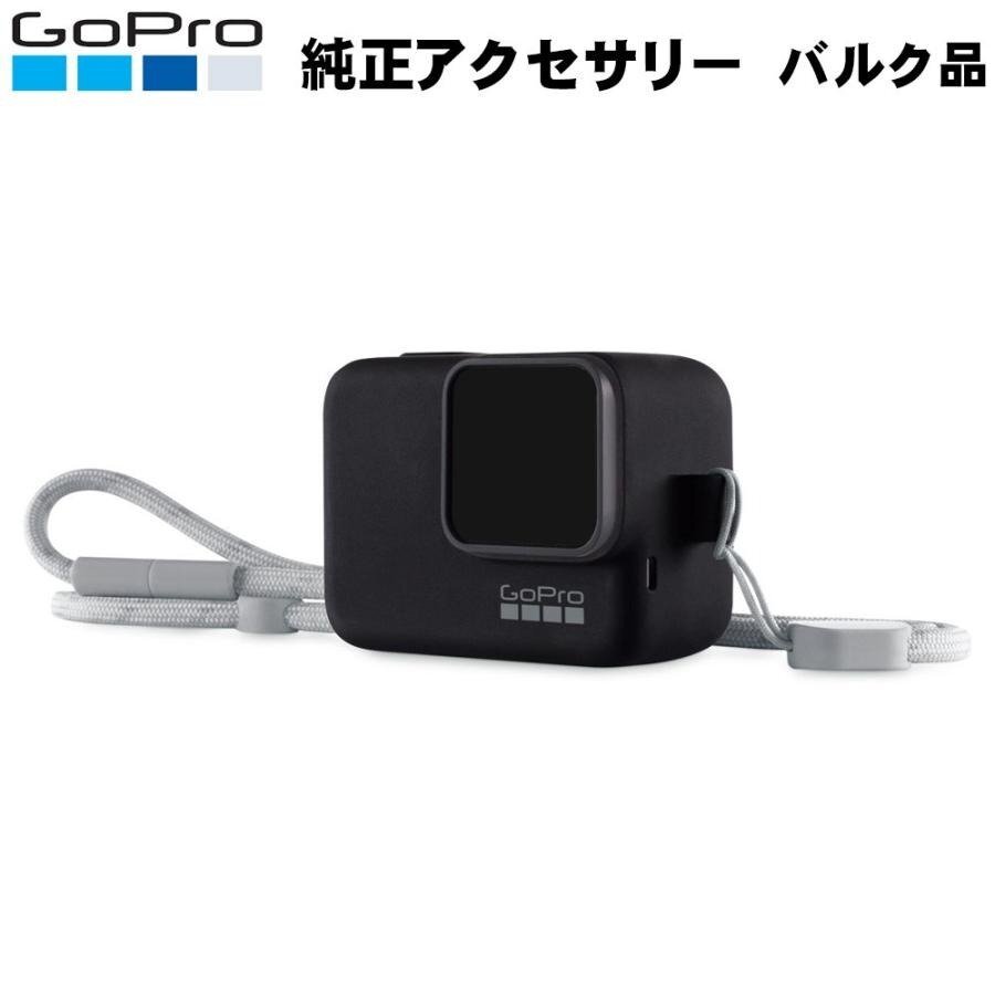 GoPro 純正 スリーブ ランヤード シリコンケース ADSST-001-BK HERO7、HERO6 Black、HERO5 Black、HERO(2018年発売) 対応（34269）