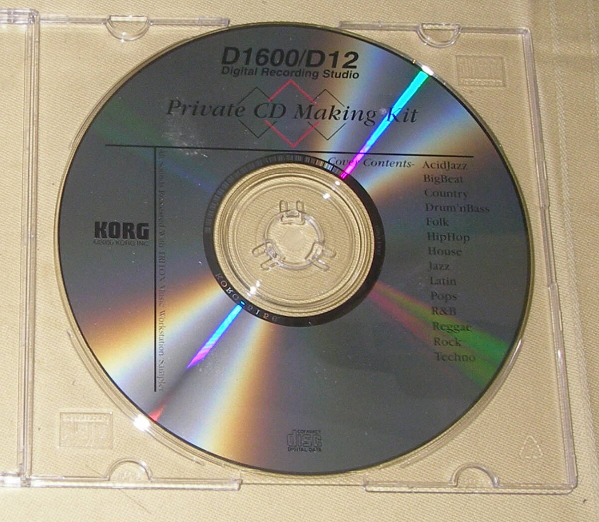 ★KORG D12/D1600 Digital Recording Studio CD-ROM AUDIO★OK!!★