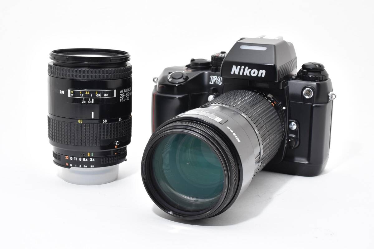 動作確認済 良品 Nikon F4 フィルムカメラ ボディ レンズ2本 28-85mm 70-210mm レンズ シリアルナンバー249番台 2665038