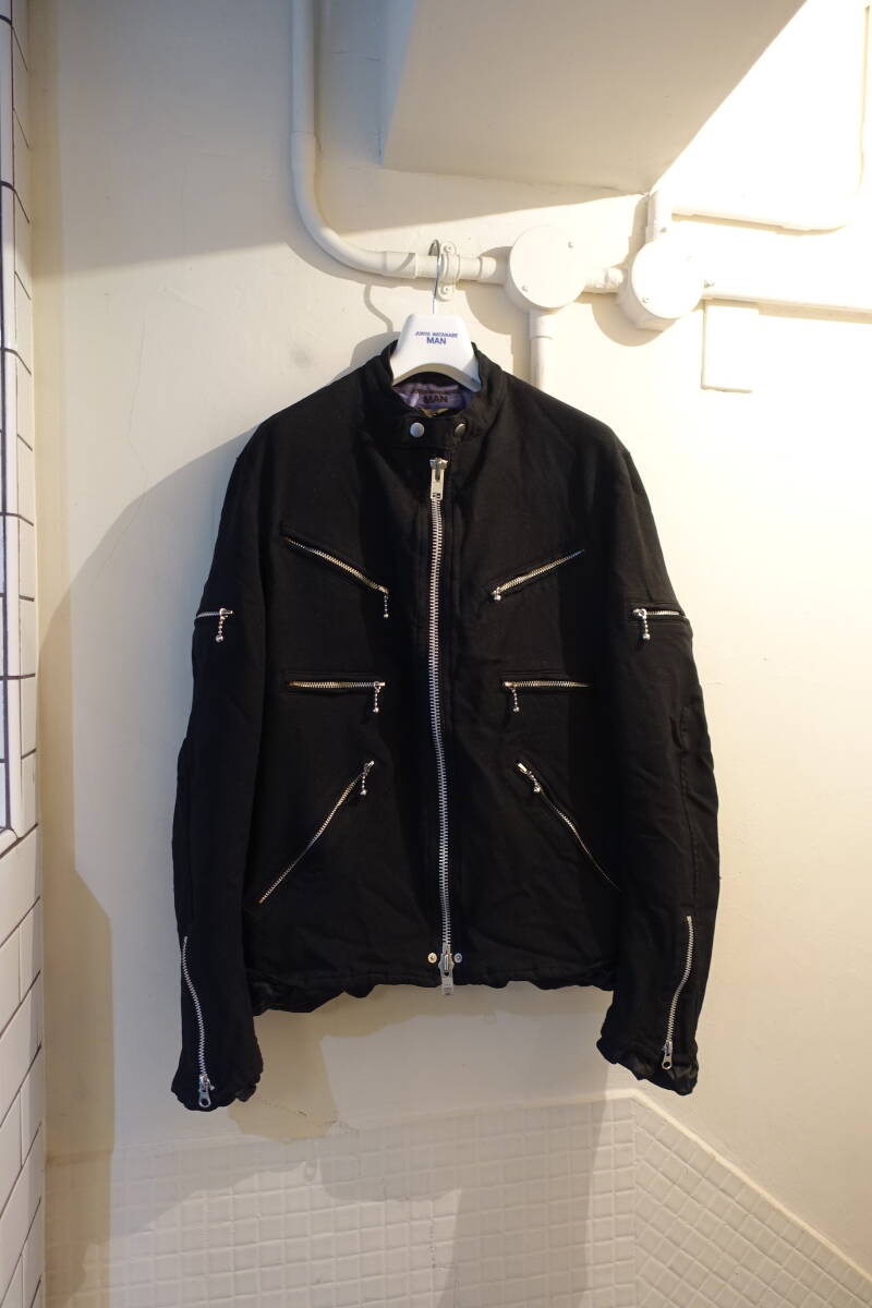 JUNYA ジュンヤワタナベ ジュンヤ MAN 製品染め ライダース ジャケット 新品同様 サイズM WL-J028 AD2023 
