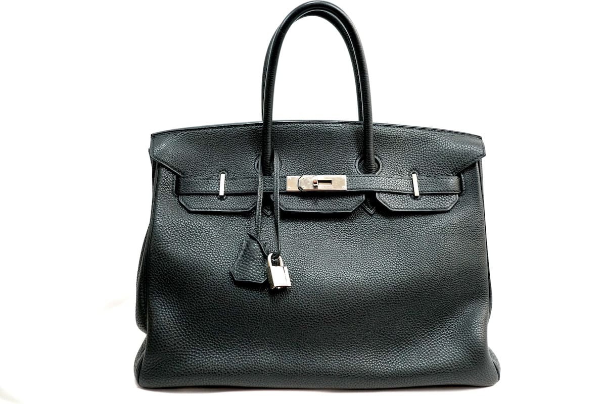 HERMES エルメス バーキン35 ハンドバッグ トゴ ブラック K刻印 2007