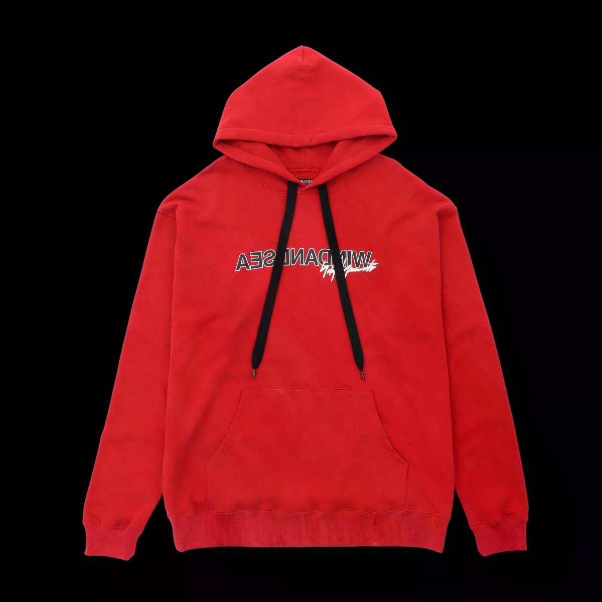 新品 WILDSIDE YOHJI YAMAMOTO WIND AND SEA ヨウジヤマモト ウィンダンシー WS-22WSHD-01 プルオーバー フ―ディー パーカー RED サイズ4