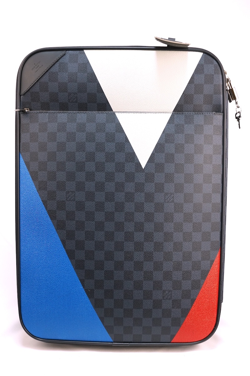 LOUIS VUITTON ルイヴィトン America'sCup2017Collectionアメリカズカップ限定 ペガス55NM トロリー ダミエキャンバス ネイビー 