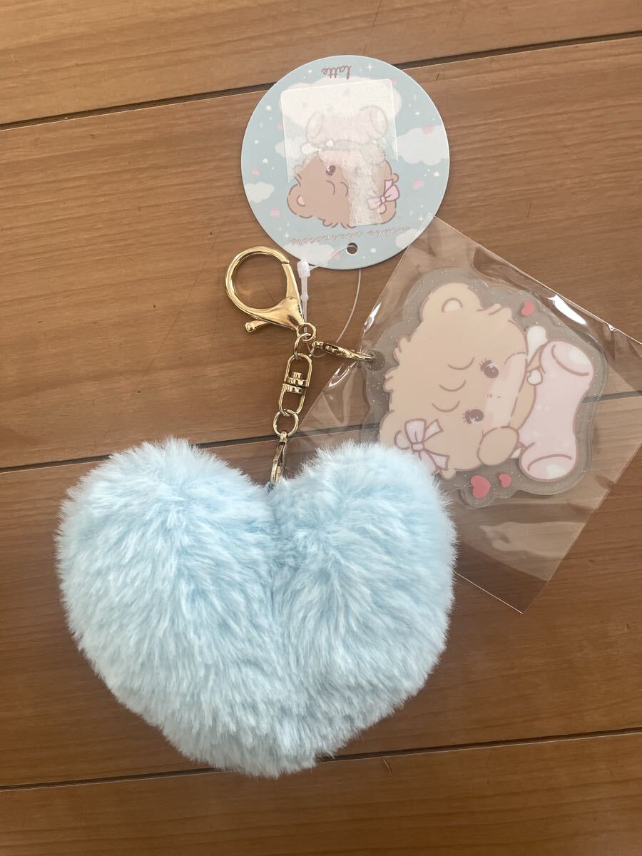 ★未使用新品！mikko illustrations☆ふわふわキーホルダー　キーリング☆ラテ☆定価1,650円送料180円★