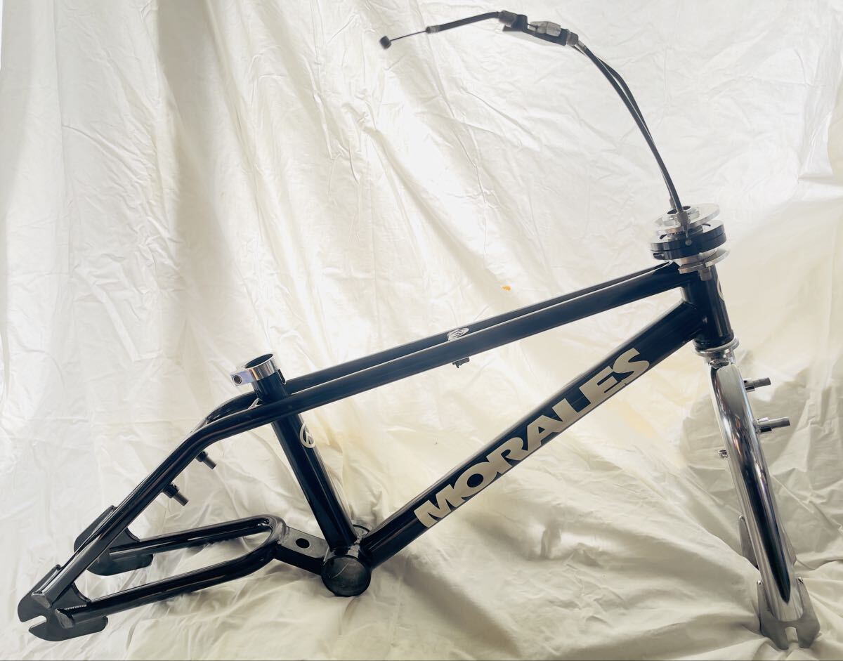 中古品 MORALES USA Flatland BMX 20” CrMo Frame 1994MY w/APREBIC 1” Tread CrMo Fork +Fishbone X-UFO GYRO System 激レア