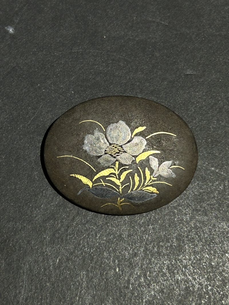 ● コレクター必見 ビンテージ ブローチ 象嵌 花 レディース アクセサリー ファッション 小物 コレクション Zr924