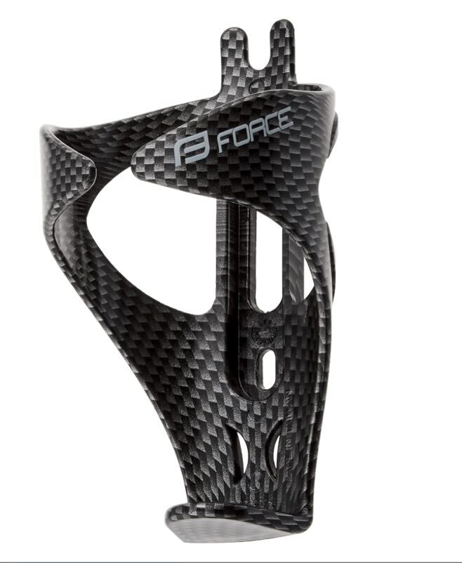 【新品未使用】FORCE(フォース) 自転車用 ボトルケージ PET カーボン調 ブラック