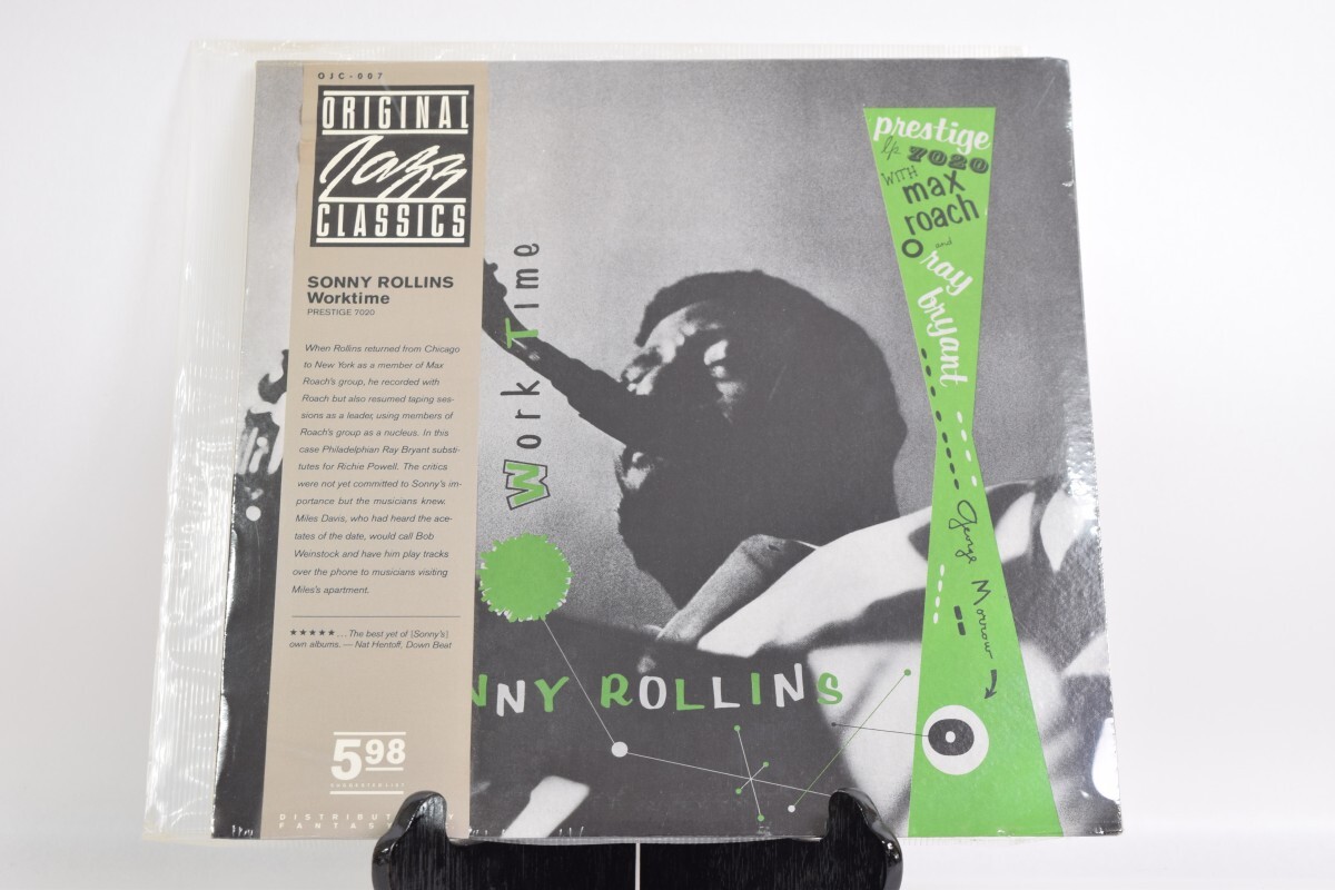 新品 未開封 LP SONNY ROLLINS ソニー・ロリンズ WORKTIME ワークタイム OJC-007 ジャズ JAZZ レコード 音楽 洋楽 RR-567H/711