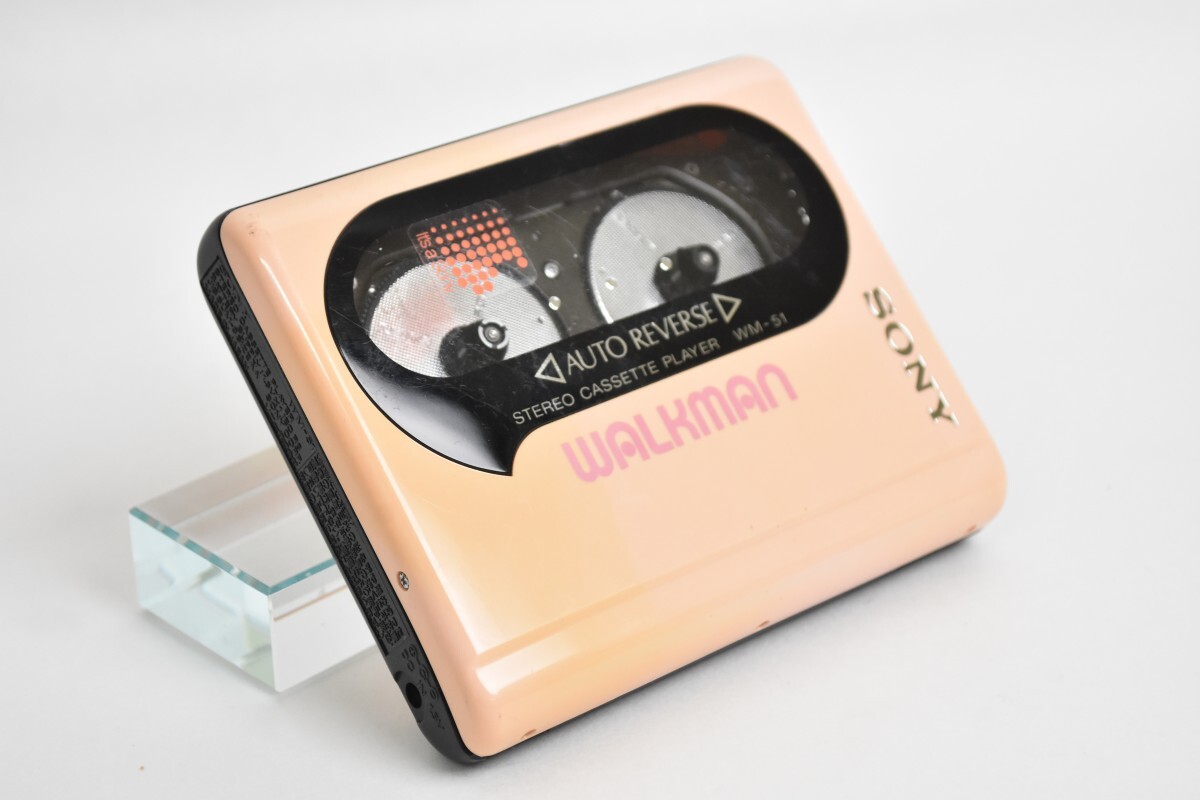SONY ソニー WALKMAN ウォークマン WM-51 ピンク カセットプレーヤー オーディオ 昭和 RS-292T/715