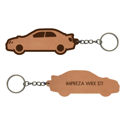 【本革】スバル インプレッサWRX STI【GD系】レザーキーホルダー
