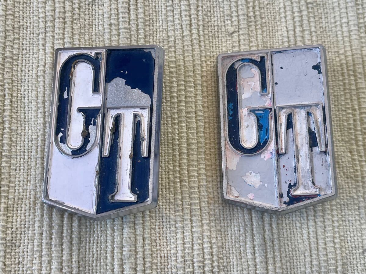 旧車 プリンススカイラインs54a当時物サイドエンブレム左右2枚セット