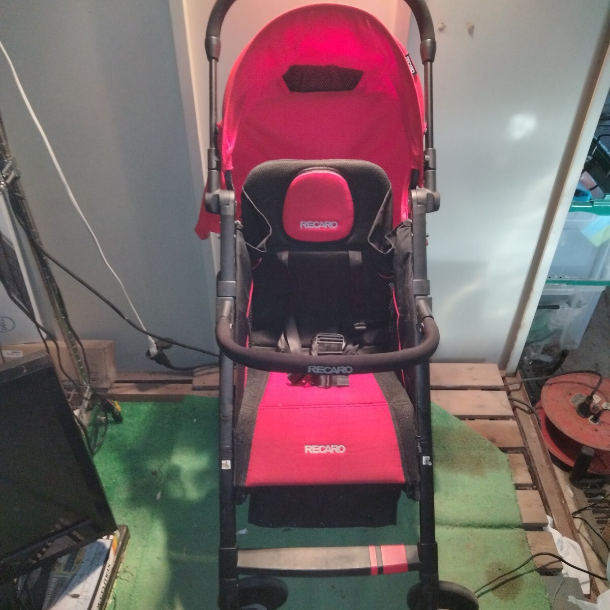 RECARO　レカロ　ベビーカー レッド コンパクト 軽量　中古品