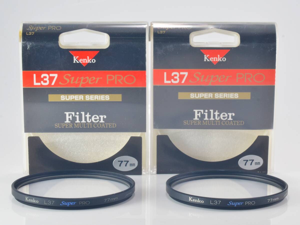 [良品] Kenko（ケンコー）L37 super PRO 77mm レンズフィルター 2個 (55709)