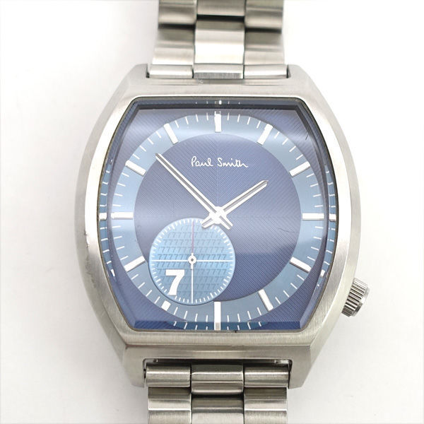 ★ ポールスミス ナンバー7 スモセコ トノー型 クォーツ 腕時計 1045-T019421 (0220540851)