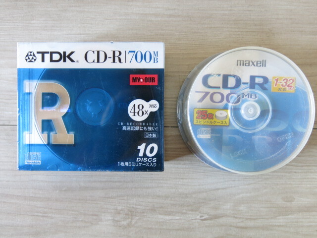 【未開封】TDK maxell「CD-R」合計35枚 700MB