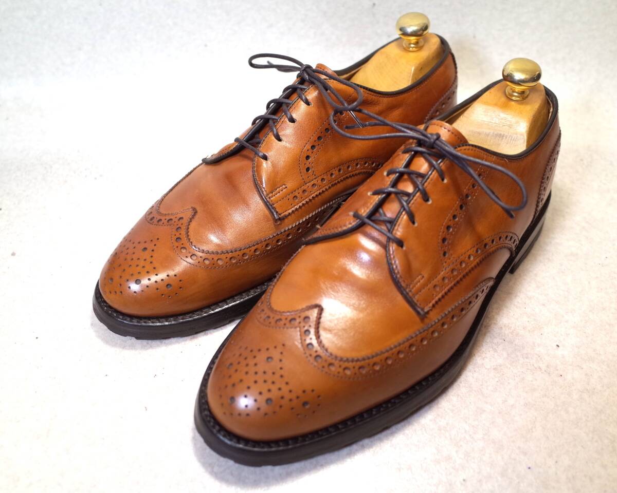 【送料無料】5571■Allen Edmonds/アレンエドモンズ/Auburn■USA製ウイングチップ/グッドイヤーウエルト/27.5cmWワイド-28cmワイド■