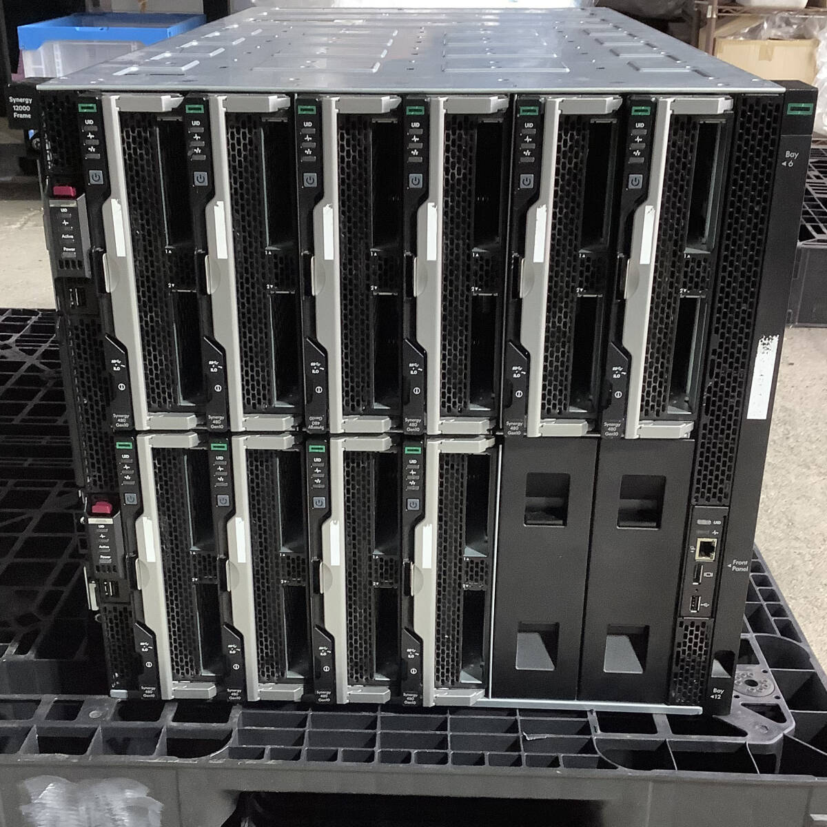 K71127309 HP Synergy 12000 Frame 1点 (HP Synergy 480 Gen10x10基、2650ｗ電源ユニットx6基搭載)【通電OK】080507