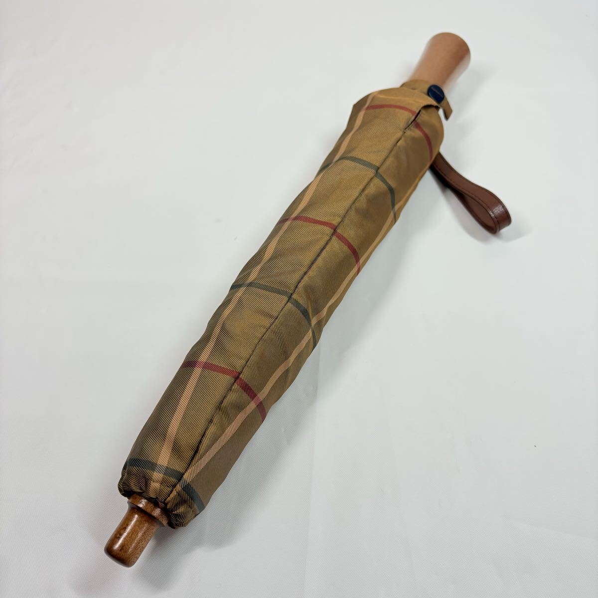 Burberrys BURBERRY オールドバーバリー　玉虫カラー　チェック柄　晴雨兼用折りたたみ傘　