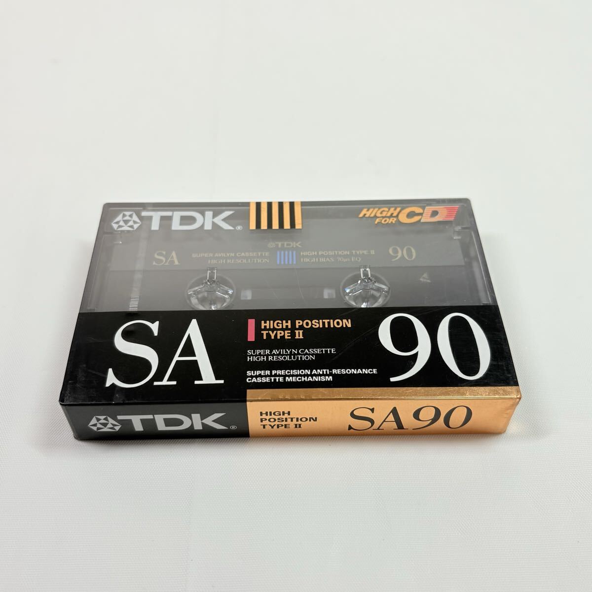 未開封品　TDK SA90 カセットテープ HIGH POSITION ハイポジション 記録媒体　レトロ