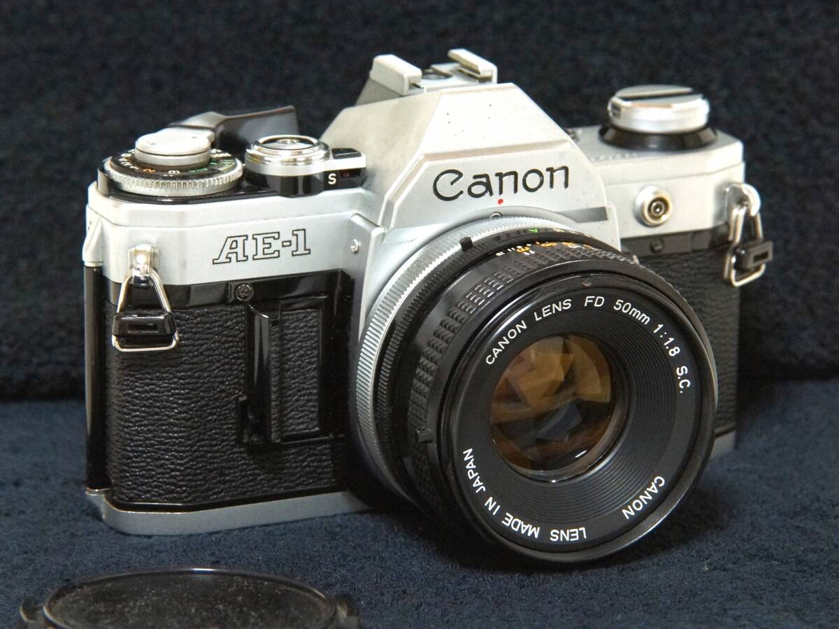 Canon AE-1FD50mmF1.８S.C 標準レンズセット 【Operation Confirmed・動作確認済】