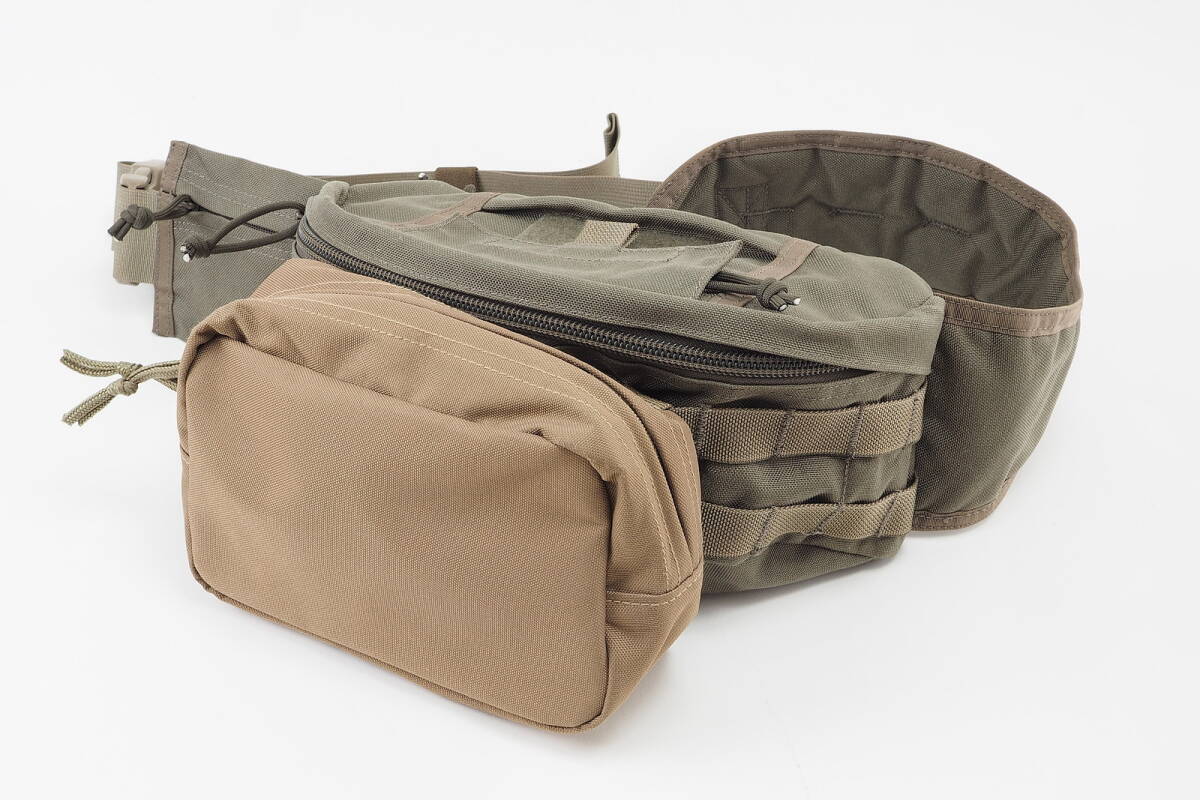 FLYYE INDUSTRIES ミリタリー ウエストバック ポーチ付き CORDURA ファブリック ショルダーバック