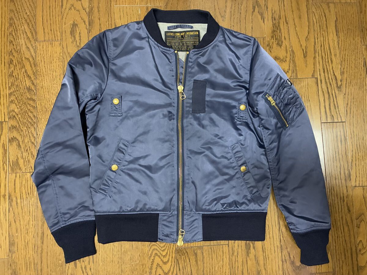 TMT ma1 ジャケット MA-1 ネイビー　日本製　美品