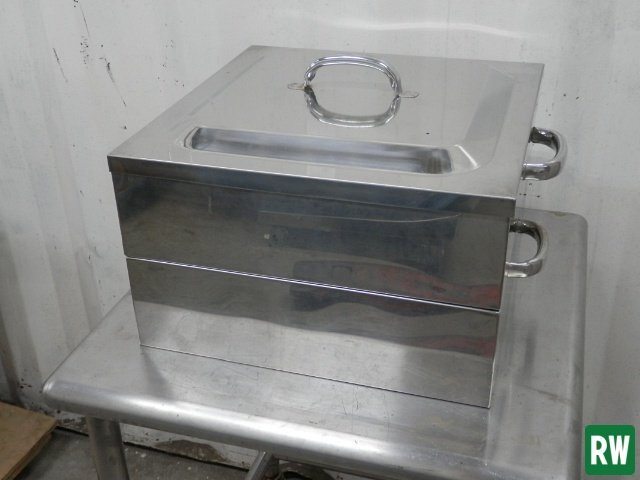 蒸し器 ステンレス 業務用 店舗 厨房用品 425×425×250mm 角型 せいろ/セイロ 蒸し料理 製菓用品 [4-250245]