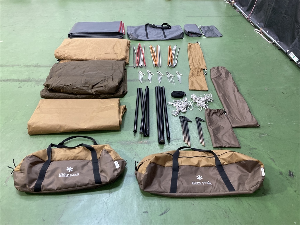 下松)snow peak スノーピーク エントリーパックTT SET-250RH ヴォールト ヘキサL マットシートセット付き ◆★J251011R13A NK11A