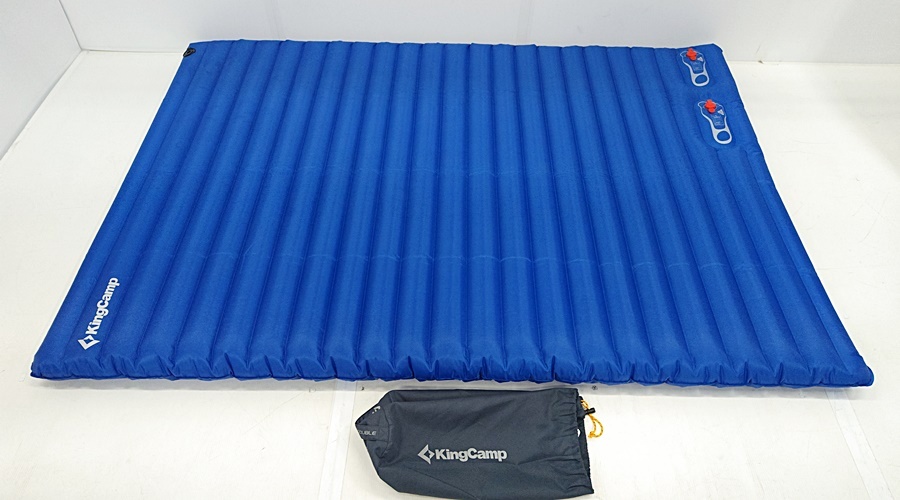 下松)Kingcamp キングキャンプ ポンプエアーベッドダブル KM3589 ポンプ不要 足踏み式 アウトドア キャンプ ▲★J251116N01A NM16B
