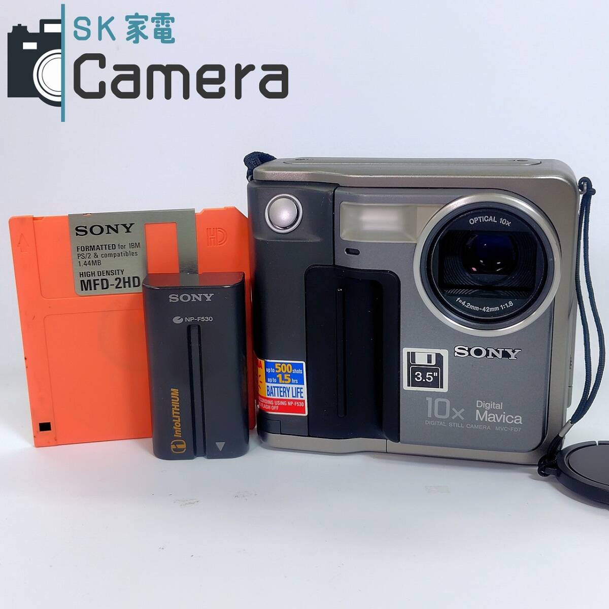 【中古】 SONY Digital Mavica ソニー マビカ コンパクトデジタルカメラ MVC-FD7 NP-F530 付 難有