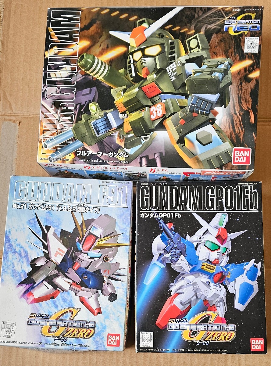 SDガンダムGGENERATION ガンダムF91　GP01 Fb フルアーマーガンダム　ジージェネレーション BB戦士 ガンプラ プレバン