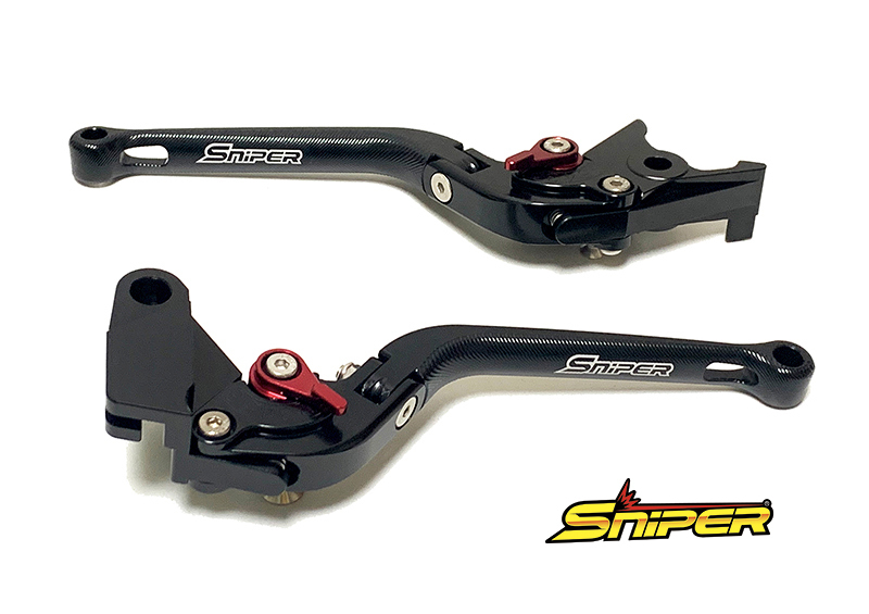 CBR250RR MC51 6段階アジャスター 可倒式 クラッチレバー＆ブレーキレバーセット 黒 SNIPER スナイパー SP0108BK