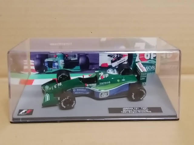 ★1/43デアゴスティーニ ジョーダン191 シューマッハ 台紙付き F1