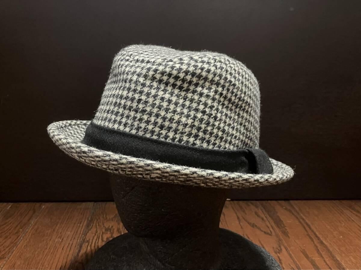 USA製 ニューヨークハット ＮＥＷＹＯＲＫＨＡＴ 千鳥格子 ウールハット ＮＹハット アメリカ製 検索 スカ ＳＫＡ モッズ パンク ロック