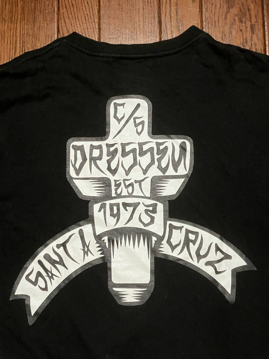 サンタクルーズ SANTACRUZ エリックドレッセン ERIC DRESSEN 十字架 クロス 袖プリ 長袖 Tシャツ L 黒 ブラック ロンT スケボー スケーター
