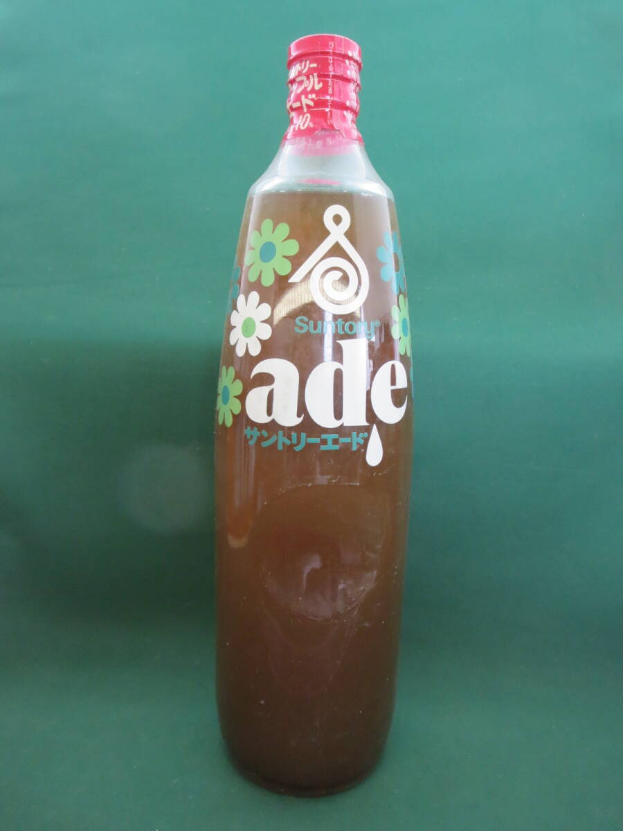 送料無料 昭和レトロ　古いジュース　SUNTORY　ade 当時物　未開封　観賞用　インテリア
