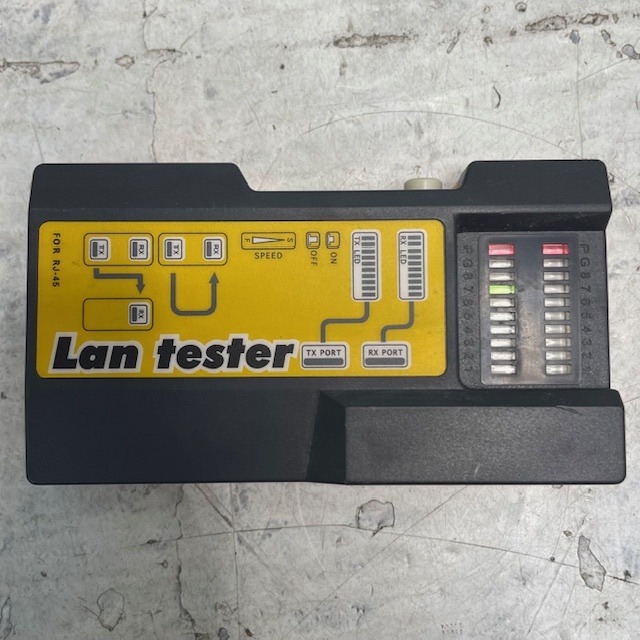 7855//Lan tester FOR RJ-45 通電確認済み 