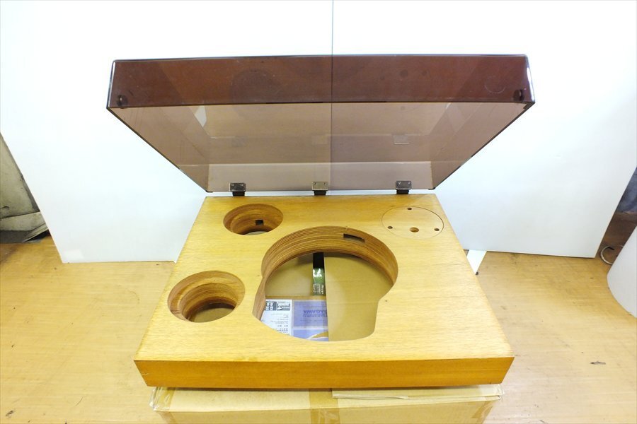 【08】不明 DENON？ トリプルアームターンテーブル用 キャビネット レコードプレーヤー 中古 現状品 251008R7876