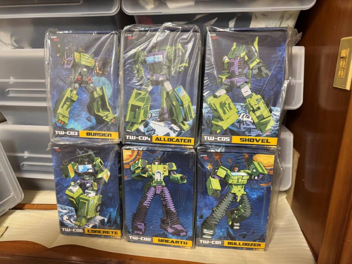 TOYWORLD TW-C01～6 Constructor デバスター Devastator フールセット 新品未開封 美品 トランスフォーマー非正規 送料無料 同梱可